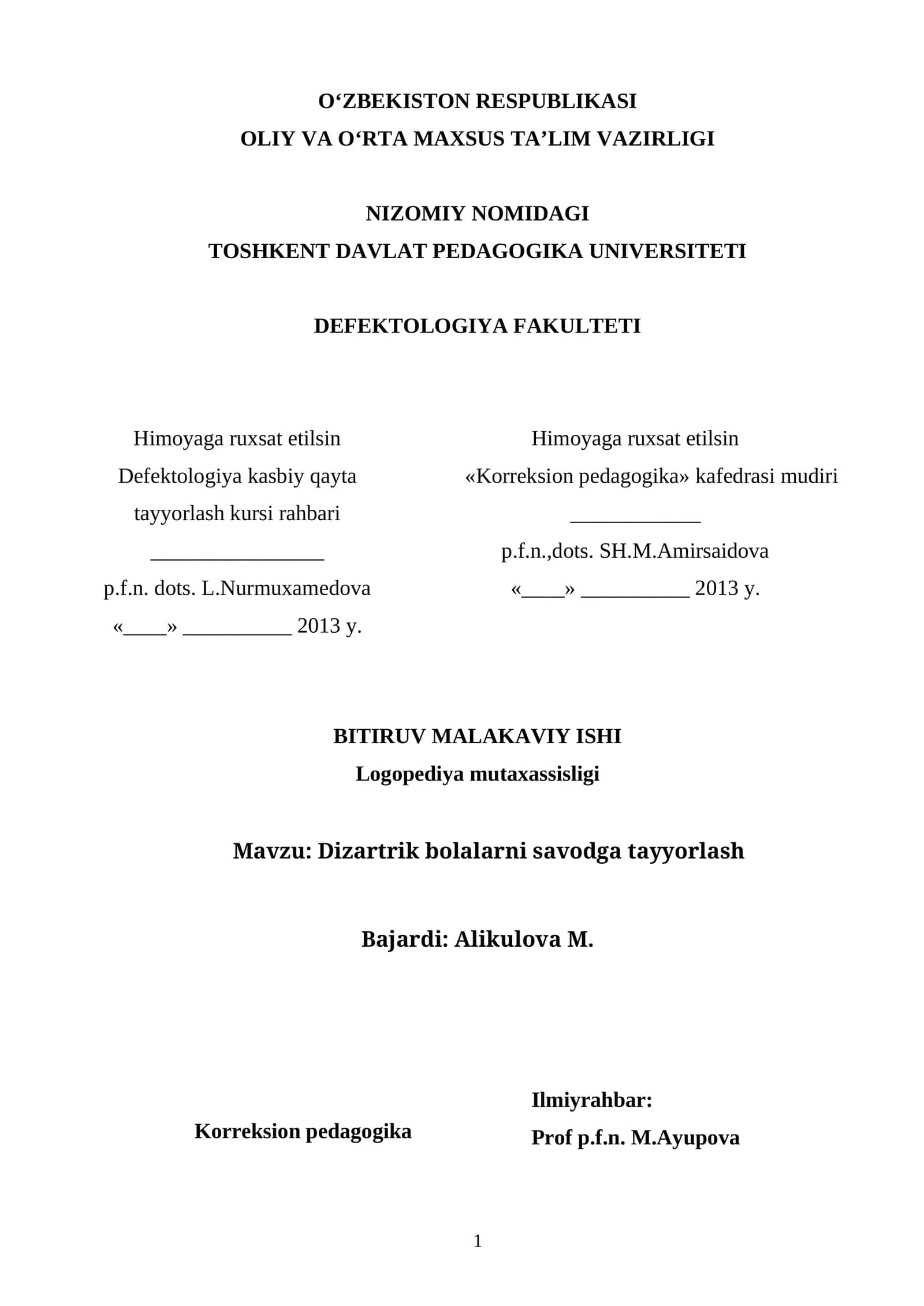 Logopediya mutaxassisligi