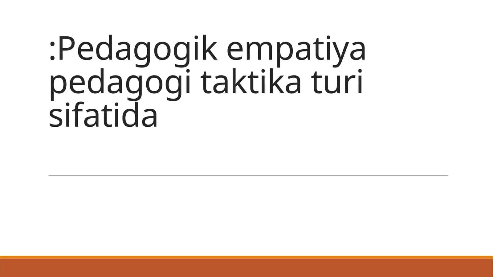 Pedagogik empatiya