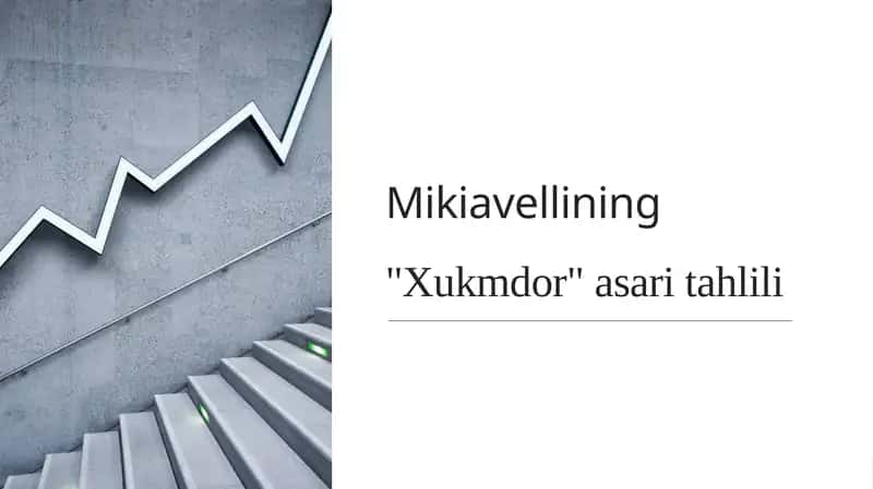 Mikiavellining "Xukmdor" asaritahlili