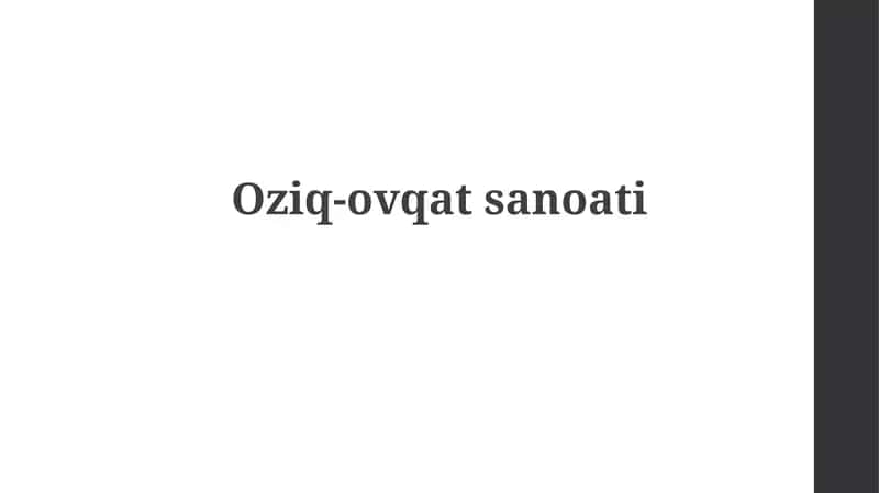 Oziq-ovqatsanoati