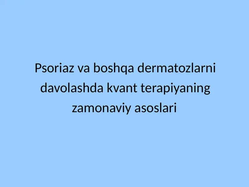 PUVA terapiyasi