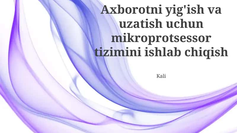 Ma'lumot yig'ish tizimi