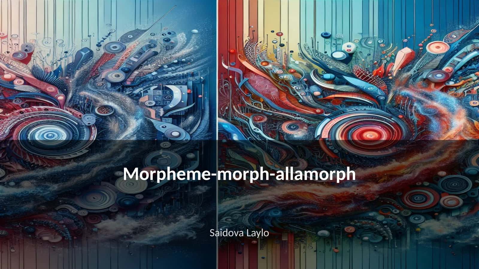 Morpheme-morph-allamorph