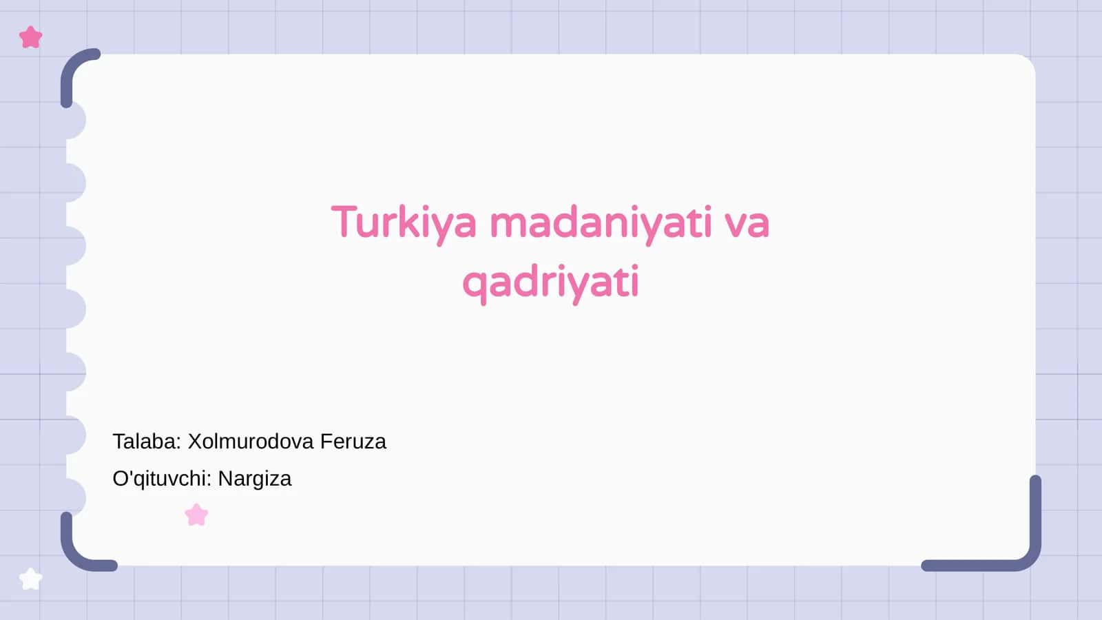 Turkiya madaniyati va qadriyati