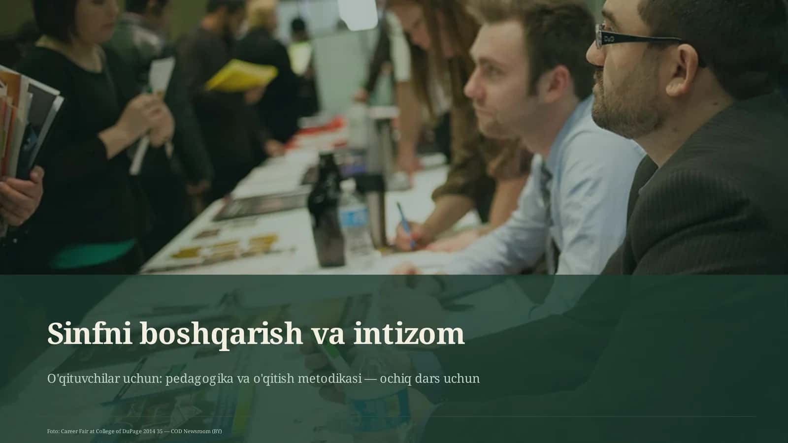 Sinfni boshqarish va intizom