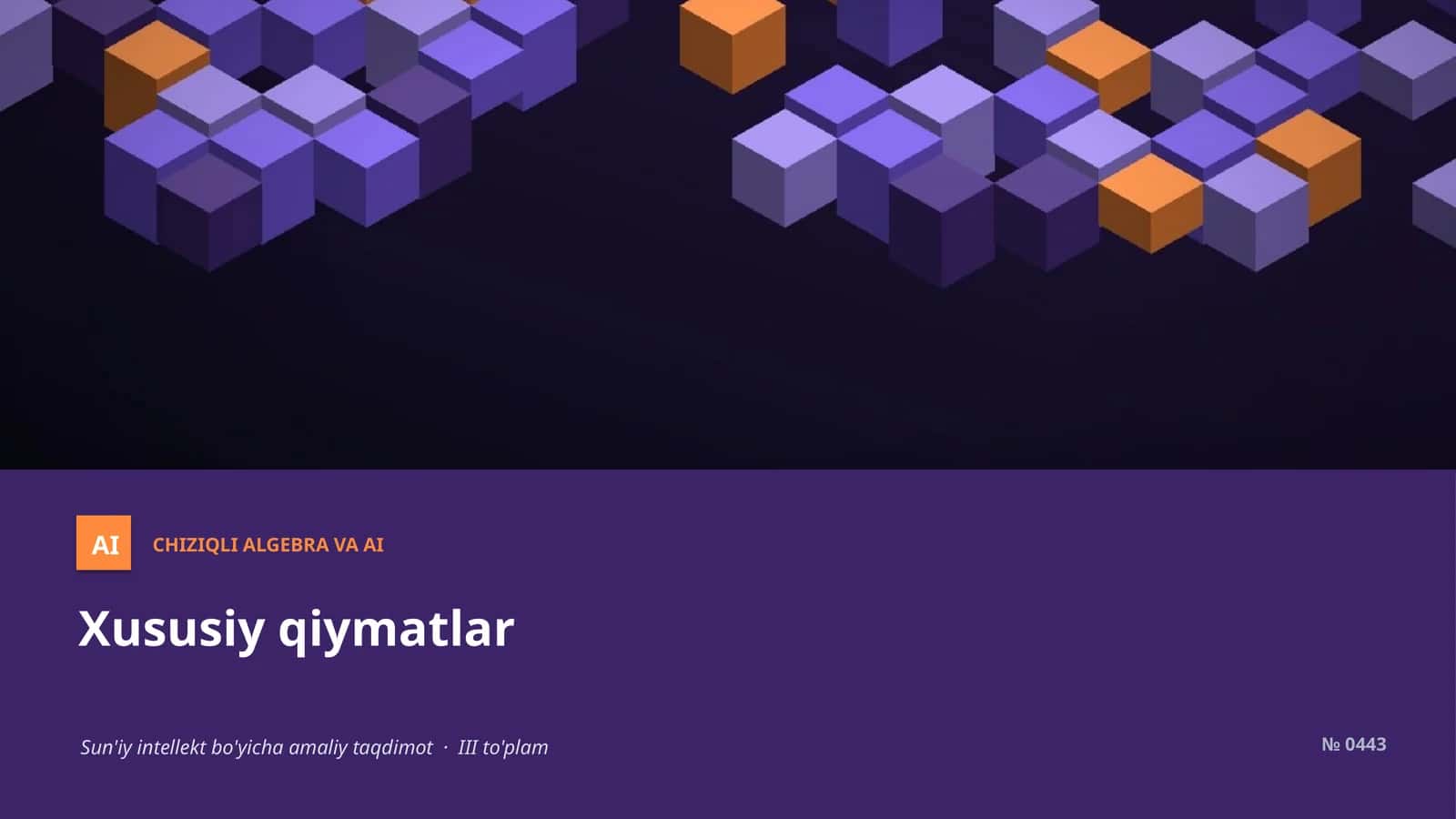 Xususiy qiymatlar