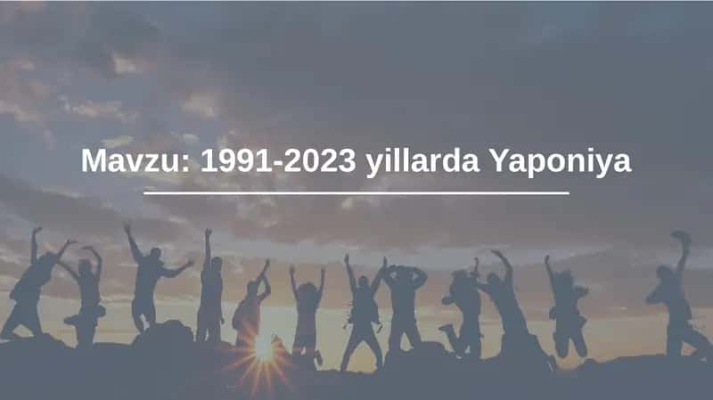 1991-2023 yillarda Yaponiya