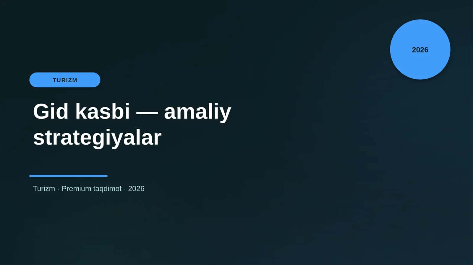 Gid kasbi — amaliy strategiyalar
