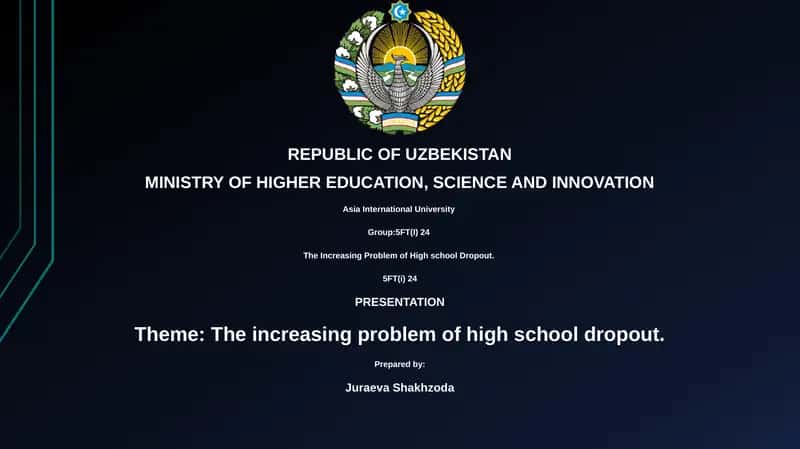 The Increasing Problem of High School Dropout