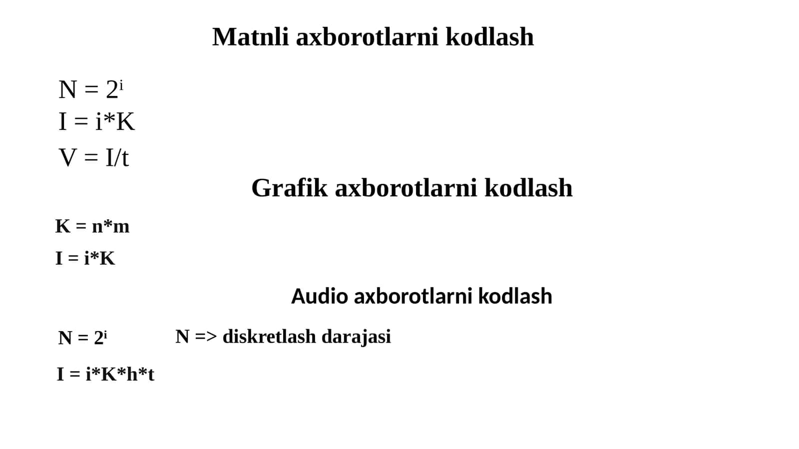 Matnliaxborotlarnikodlash