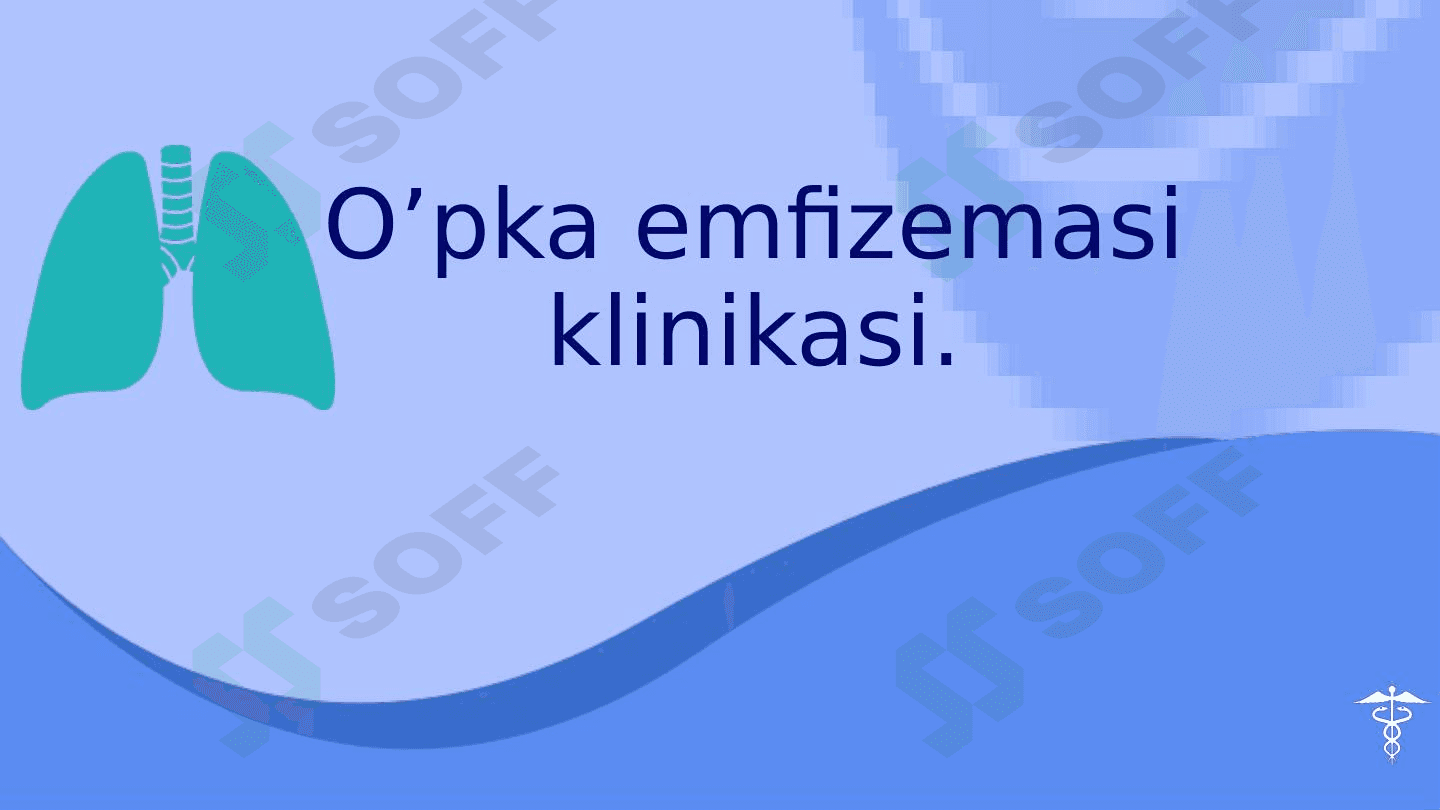 o'pka emfizemasi