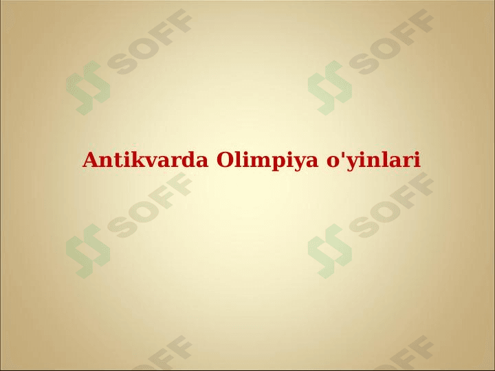 Olimpiya o'yinlari