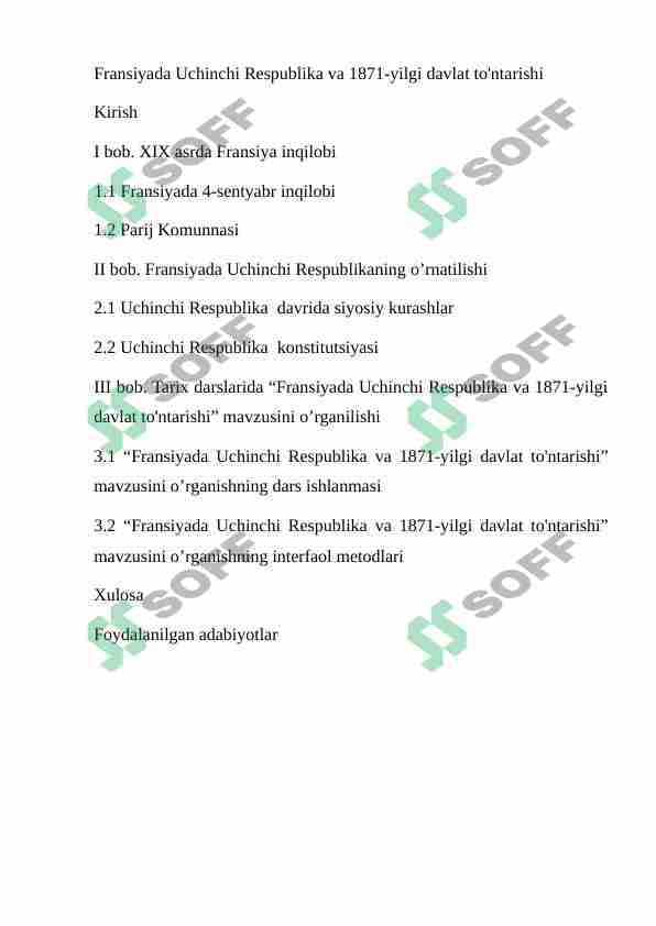 Fransiyada Uchinchi Respublika va 1871-yilgi davlat to'ntarishi