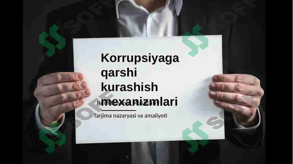 Korrupsiyaga qarshi kurashish
