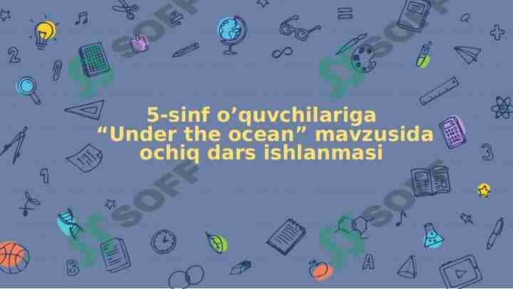 Under the ocean