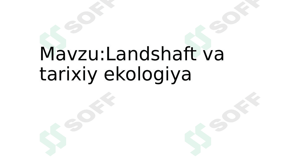 Tarixiy ekologiya