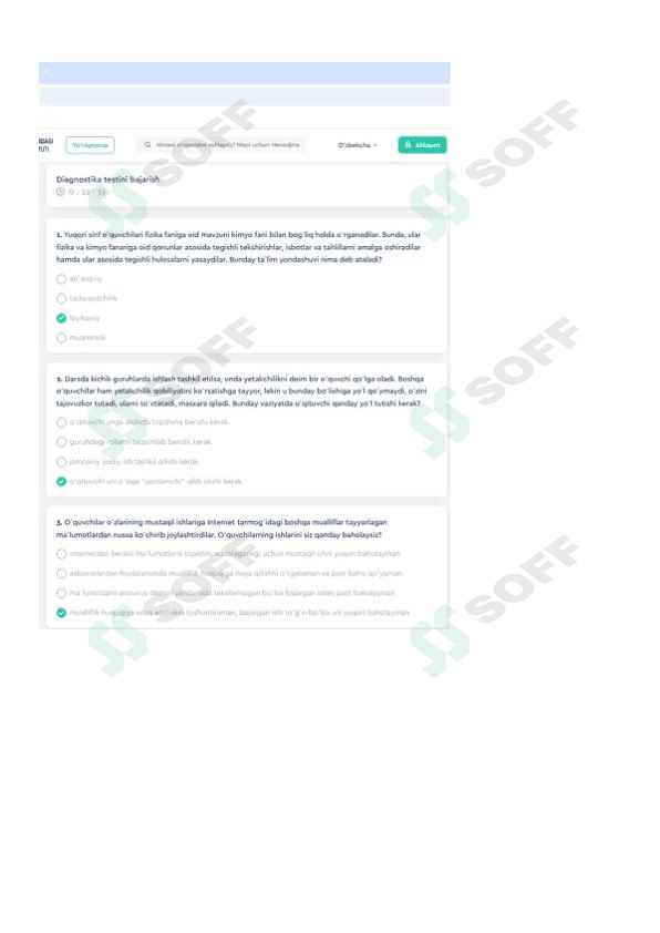 Psixologiya diagnostik test