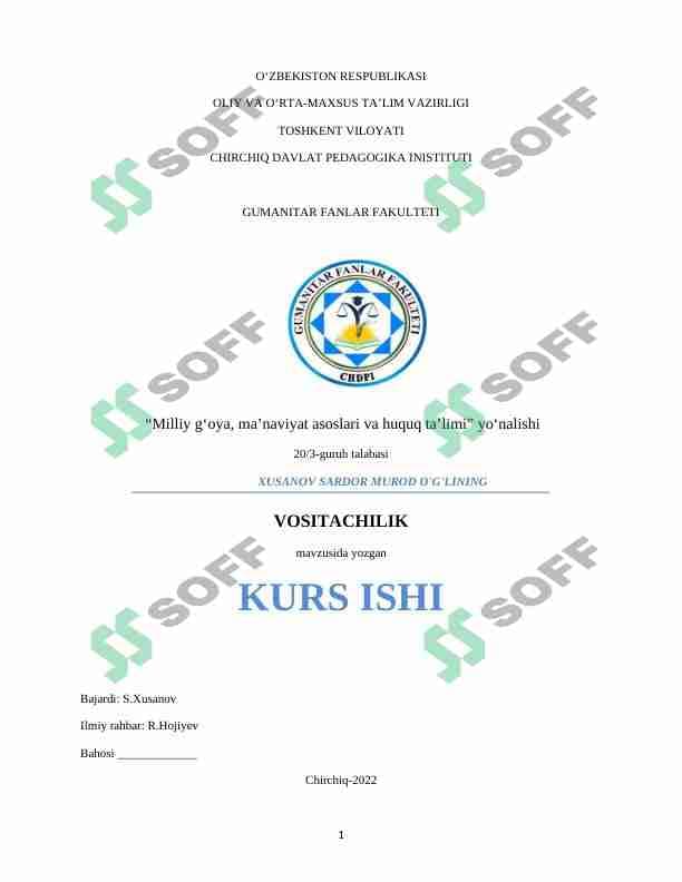 Vositachilik huquqi