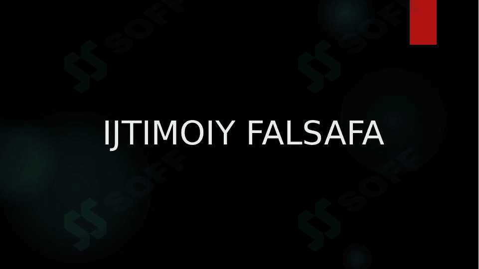 ijtimoiy falsafa