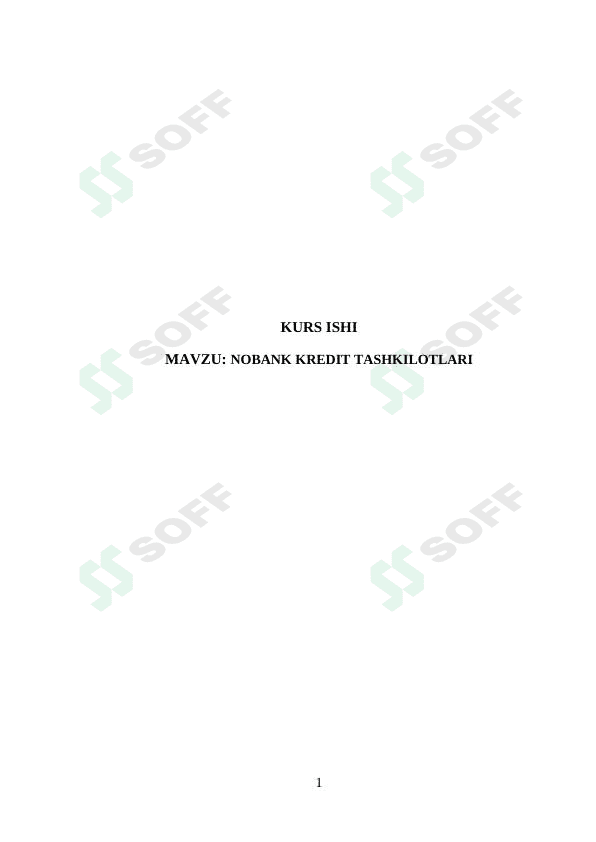 NOBANK KREDIT TASHKILOTLARI