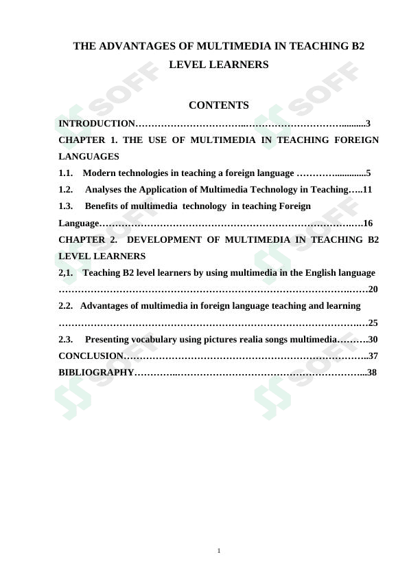 THE ADVANTAGES OF MULTIMEDIA IN TEACHING B2 LEVEL LEARNERS