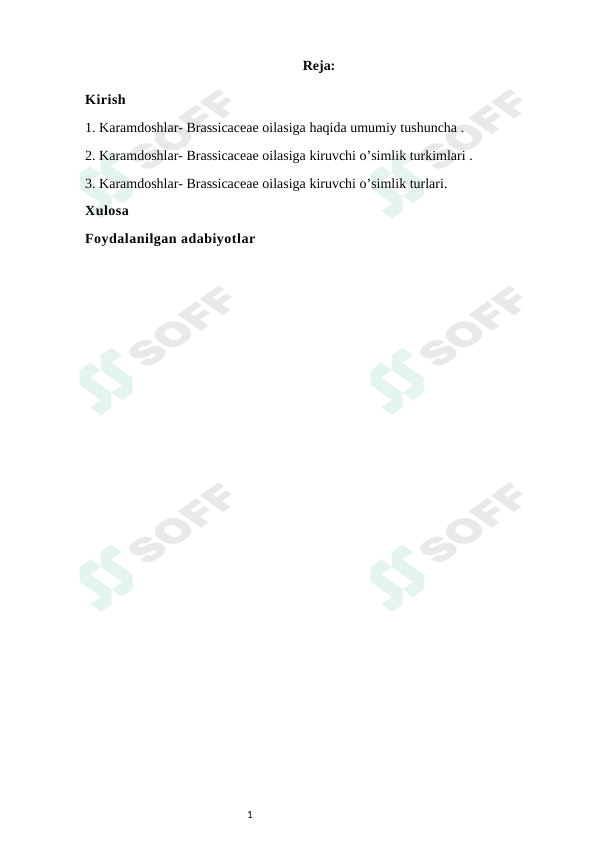 Karamdoshlar oilasi
