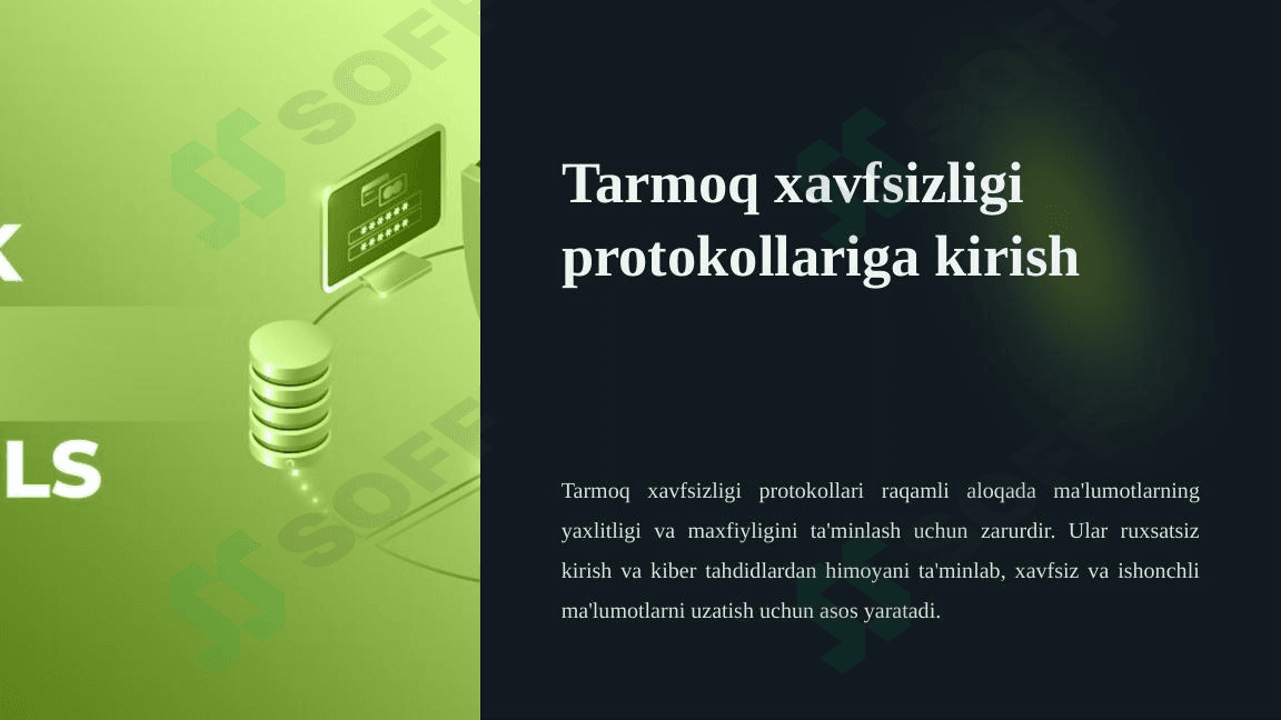Tarmoq xavfsizligi protokollariga kirish