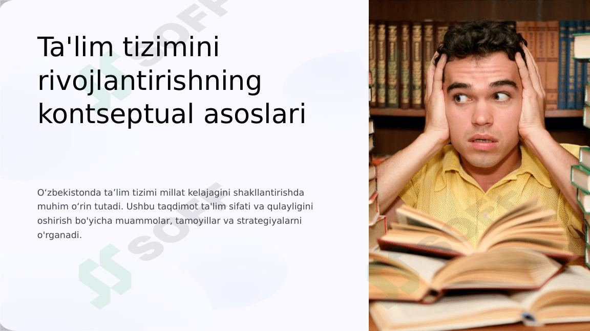 ta'lim tizimini rivojlantirishning  kontseptual asoslari