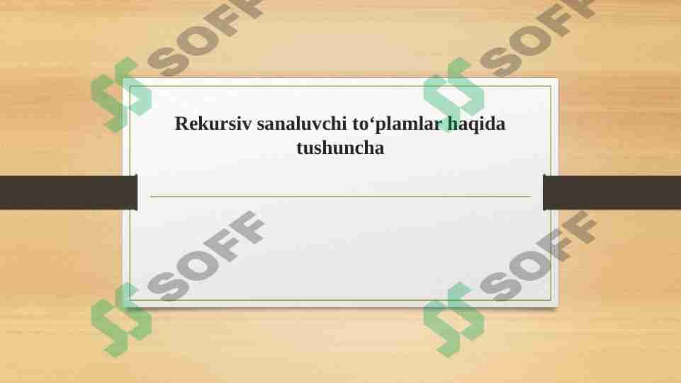 Rekursiv sanaluvchi