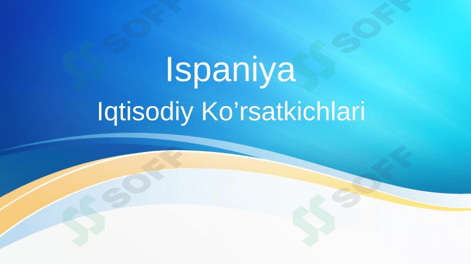 Ispaniya Iqtisodiyoti