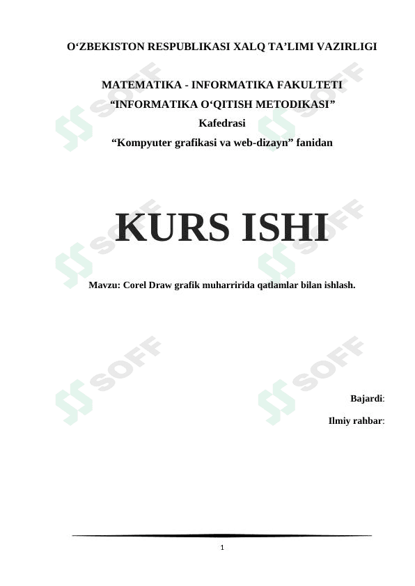 Corel Draw grafik muharririda qatlamlar bilan ishlash