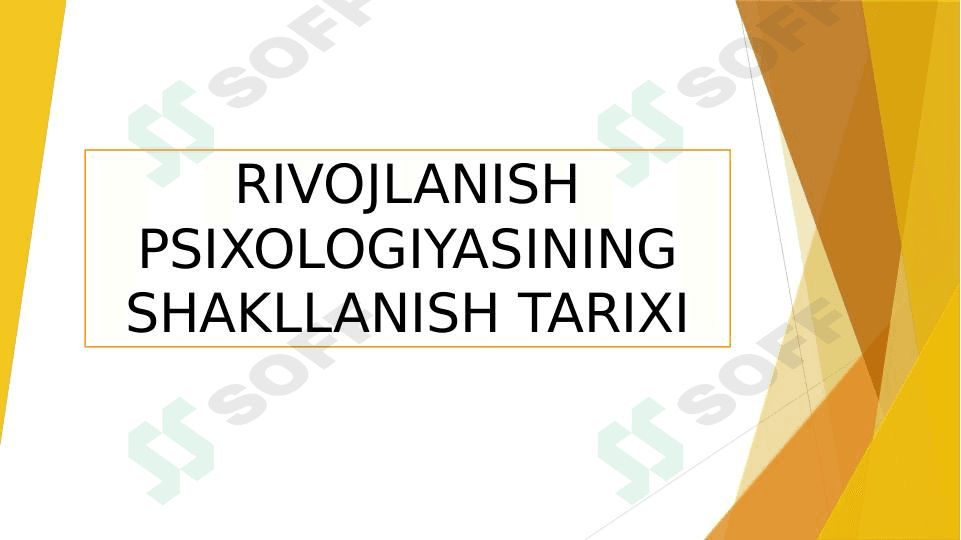 Rivojlanish psixologiyasi