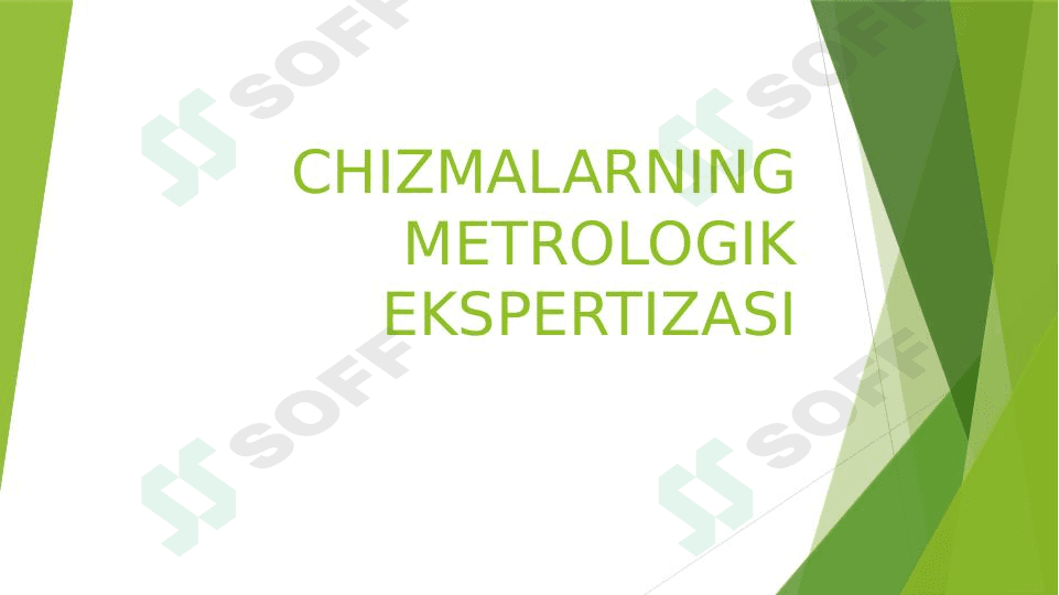 Chizmalarning metrologik ekspertizasi