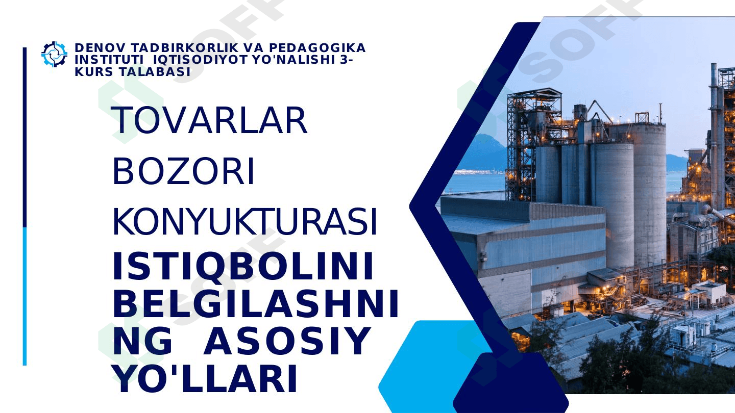 Tovarlar bozori konyukturasi