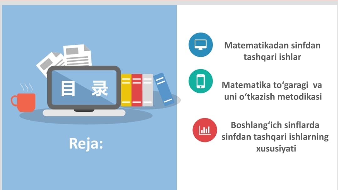Matematika to‘gragini o‘tkazish metodikasi.Boshlang‘ich sinflarda sinfdan tashqari ishning xususiyati
