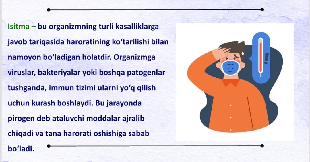 Isitmaning gipertermiyadan farqlovchi xossalari