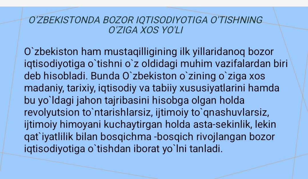 IQTISОDiyot, bozor va iqtisodiy siyosat