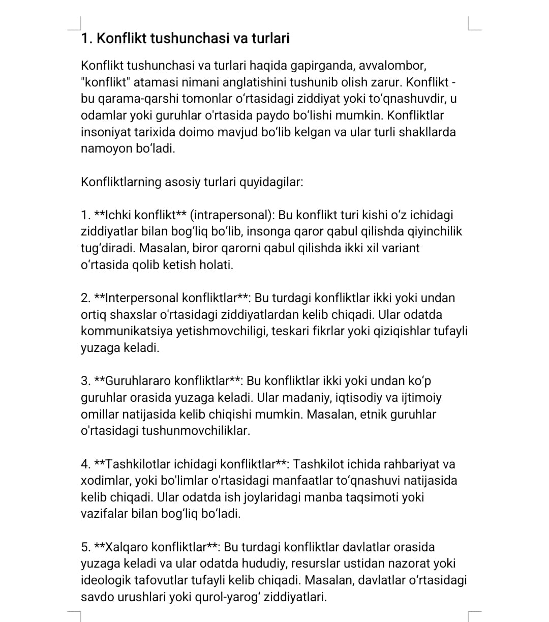 PEDAGOGIK KONFLIKTOGENLAR TUSHUNCHASI