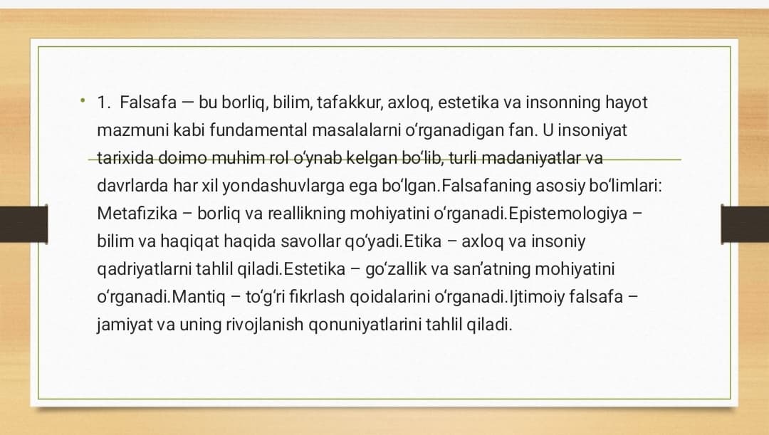 Falsafa fani
