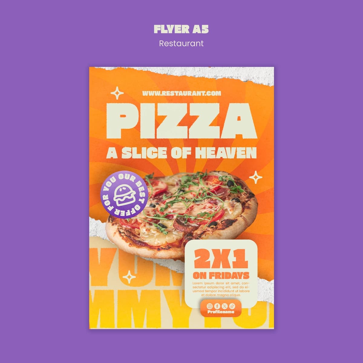 Restoran shablon dizayni | Restaurant template design