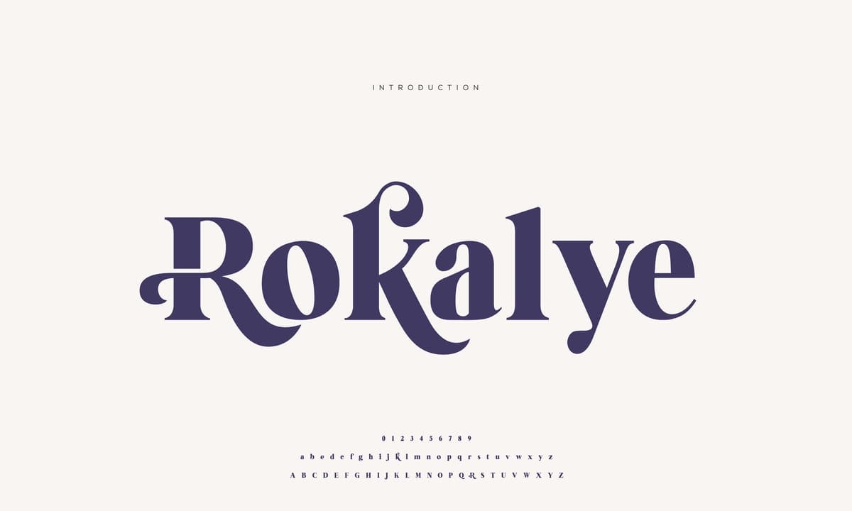 Elegant alifbo harflari shrift raqami klassik harflar minimal moda | Elegant alphabet letters font number classic lettering minimal fashion