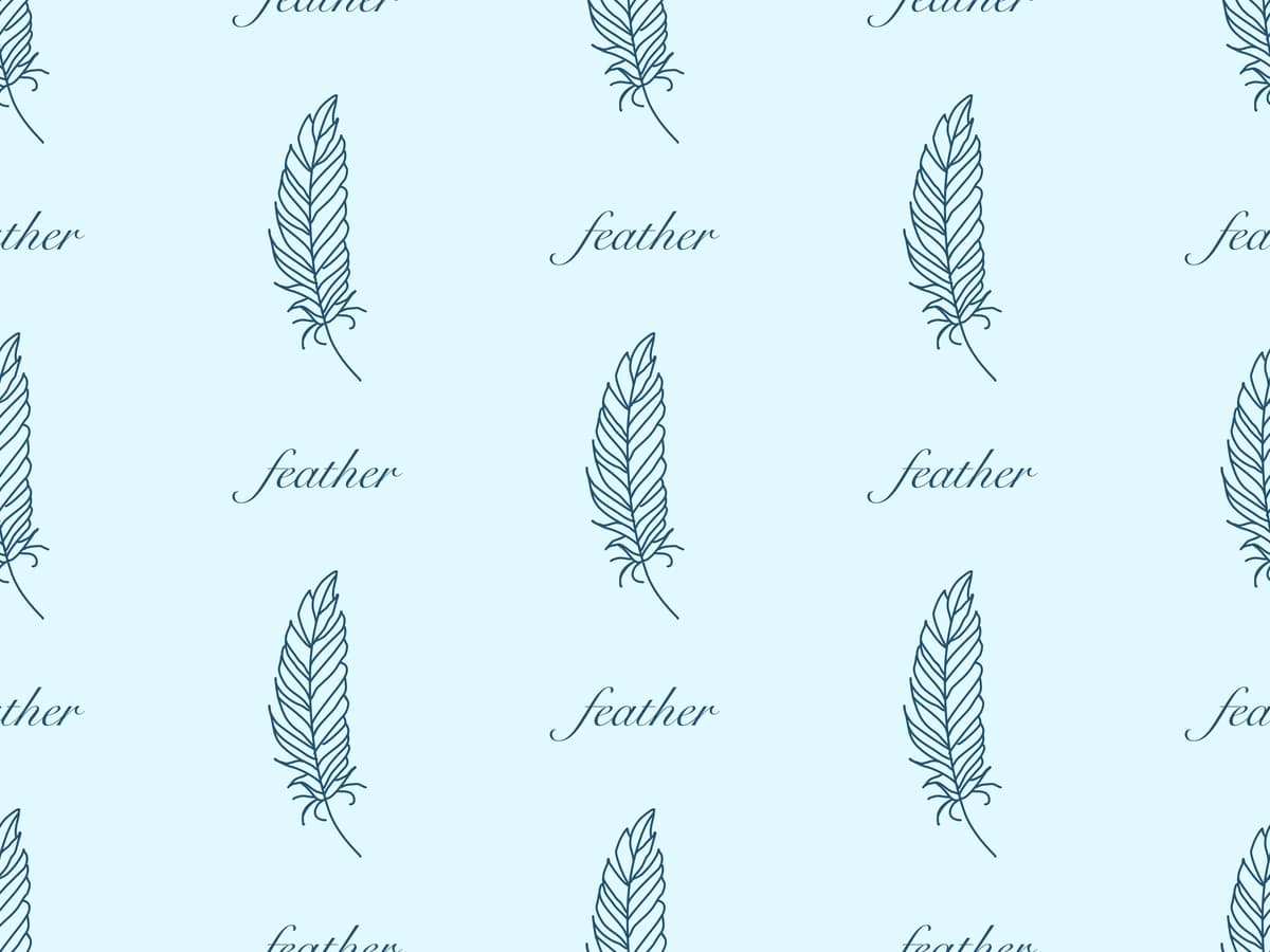 Tuklar multfilm qahramoni choksiz naqshli ko'k fon | Feather cartoon character seamless pattern blue background