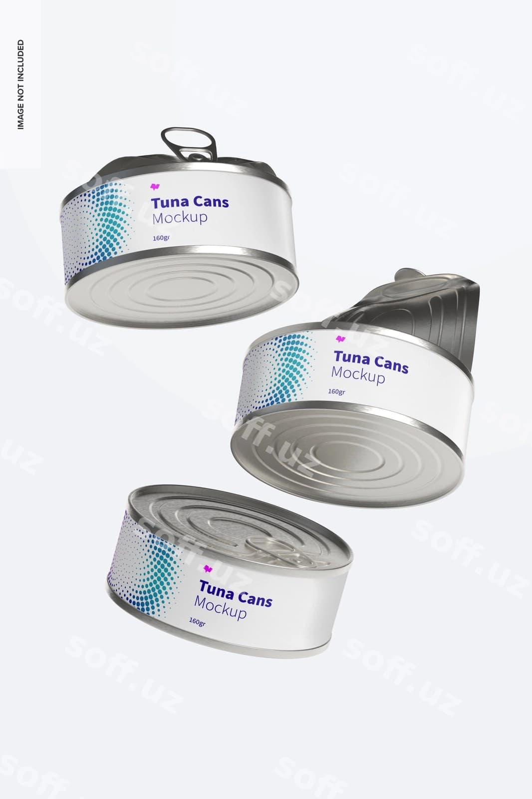 160gr tuna bankalari mockup | 160gr tuna cans mockup