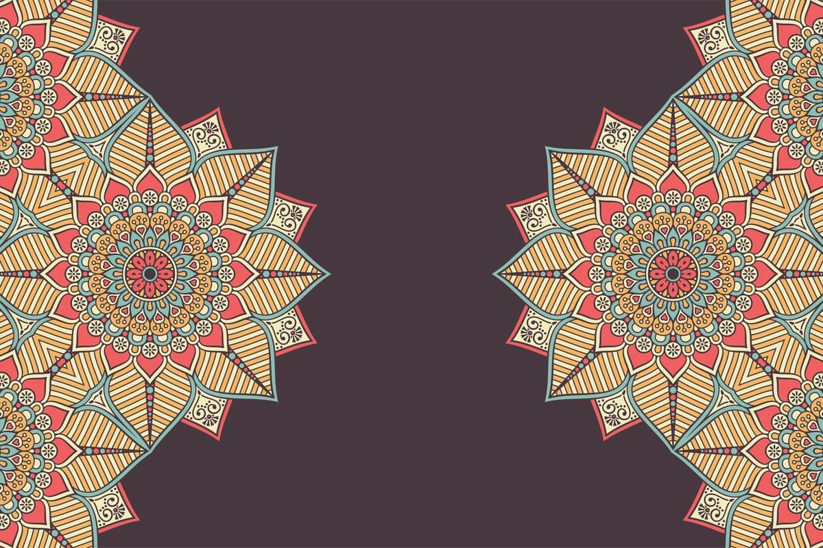Hashamatli bezakli mandala dizayni fonida oltin rang vektori | Luxury ornamental mandala design background gold color vector