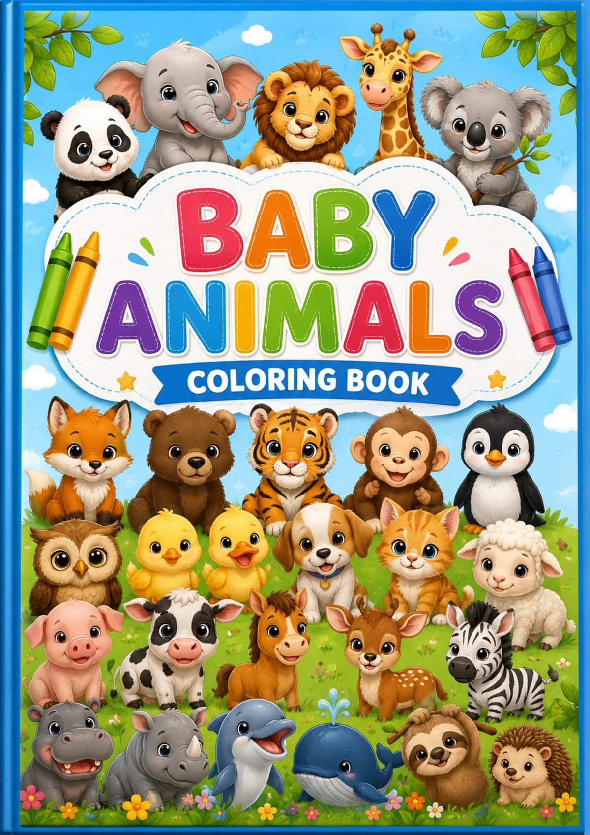 Baby Animals Coloring Book