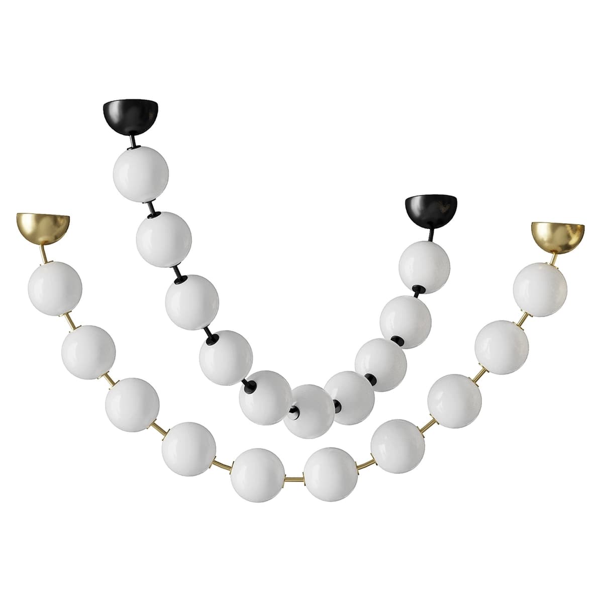 WOMO Pearl Acrylic Ball Chandelier