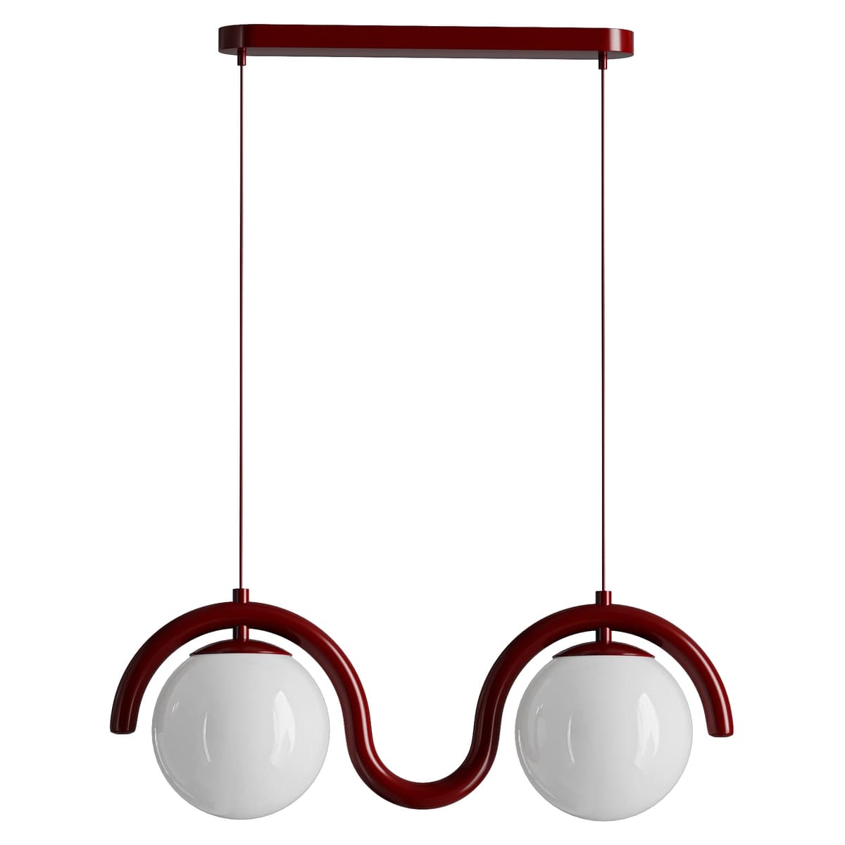 Lenox Linear Ball Pendant Lamp 2 heads