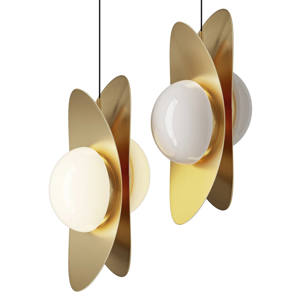 Golden Ingot Pendant Light