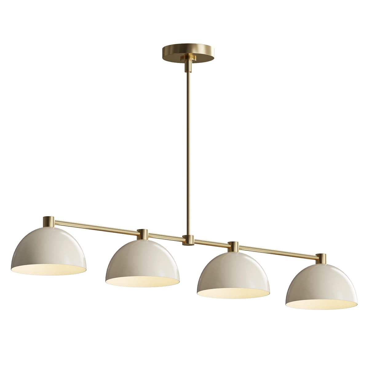 Handmade brass chandelier linear lamp brass dining room