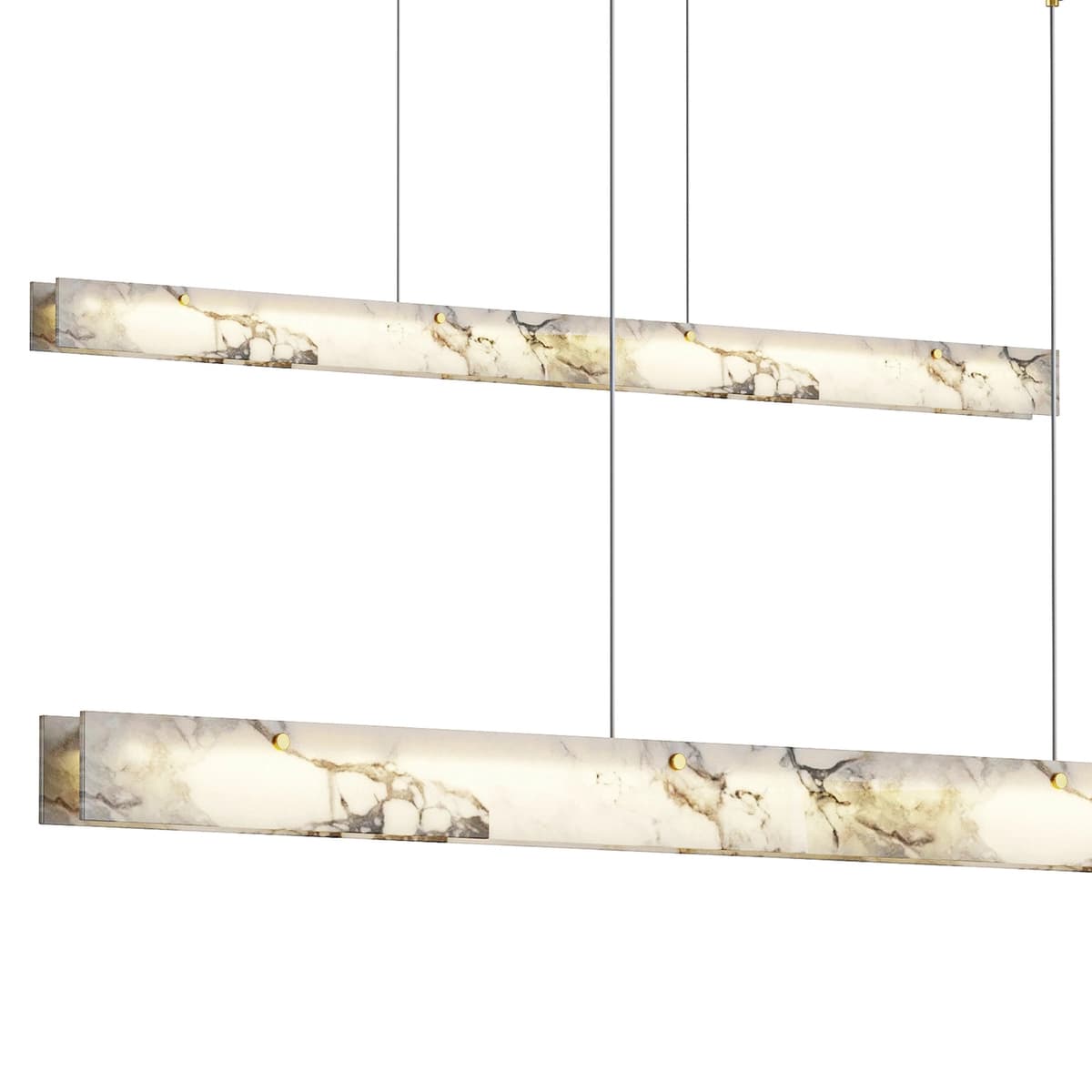 WOMO Linear Alabaster Chandelier